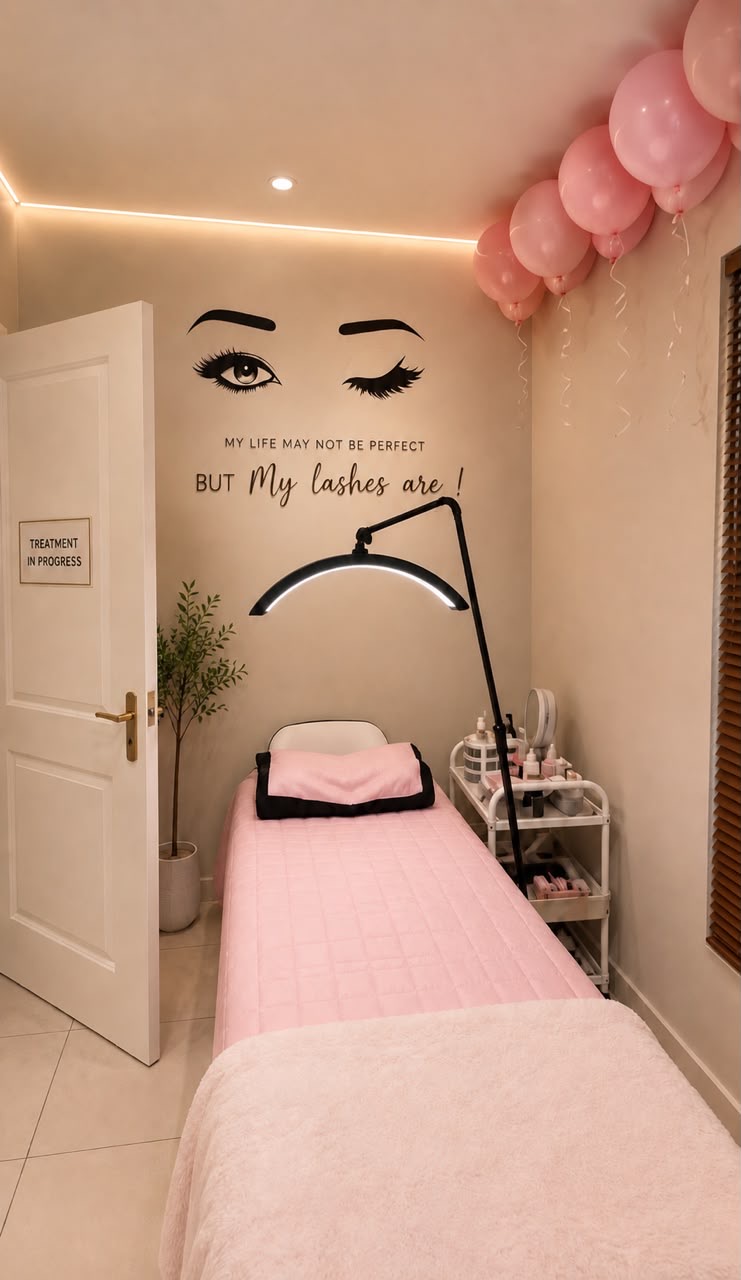Lash treatment room